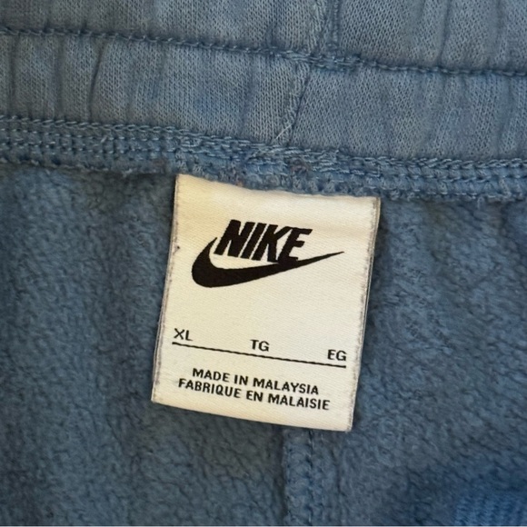 Nike Girl’s Fleece Sweatpants Lounge Joggers Blue Cotton Blend Size XL - Picture 8 of 12